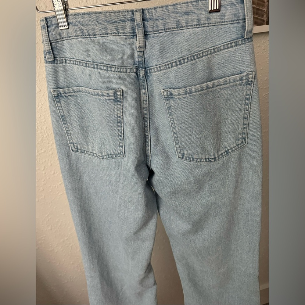 Gianni Bini - x Nastia Liukin Anna Denim Straight Leg Feather Detail Jeans NWT - Picture 10 of 14